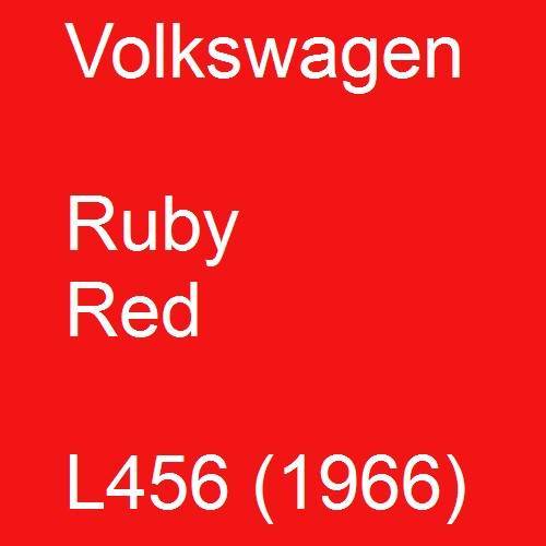 Volkswagen, Ruby Red, L456 (1966).